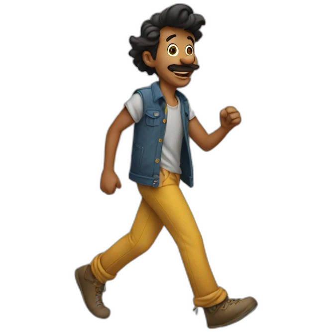 Goofy walk emoji