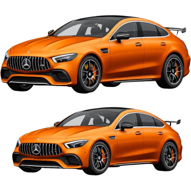 Mercedes amg gt 63 orange colour emoji
