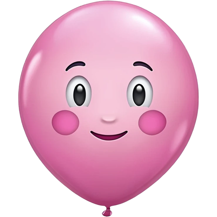 Pink glossy balloon  emoji