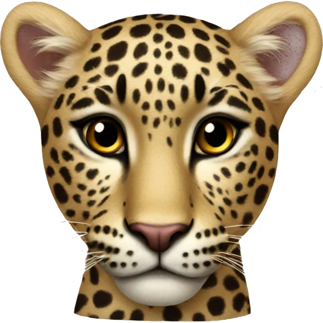 heart leopard emoji