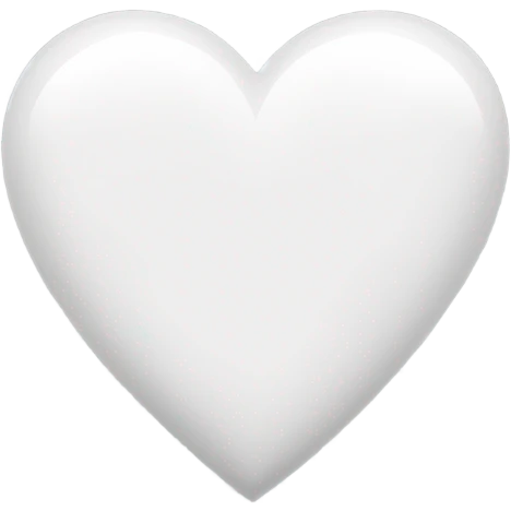 White heart emoji