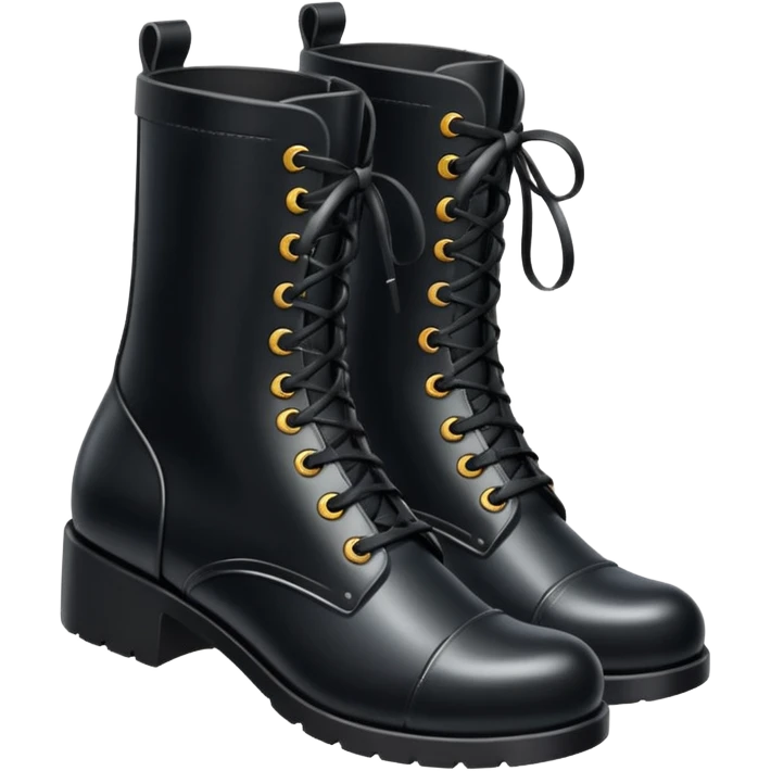 generate  me black boots emoji