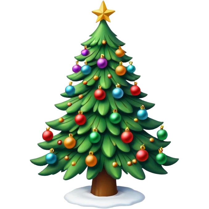 Christmas tree snoe emoji