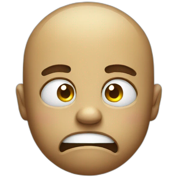 Emoji doing squats with a suffering face emoji