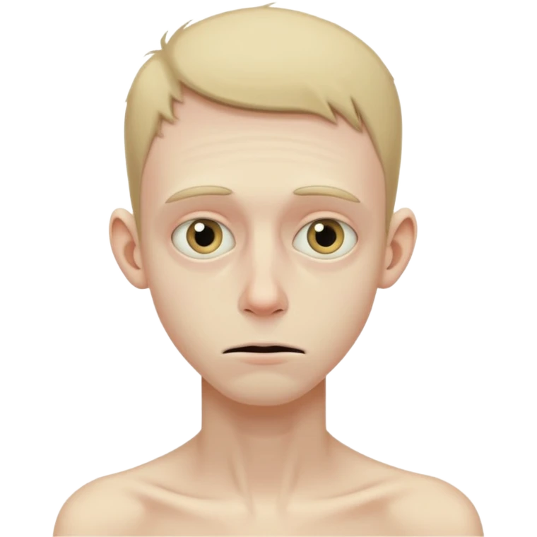 anorexic guy full skinny body emoji