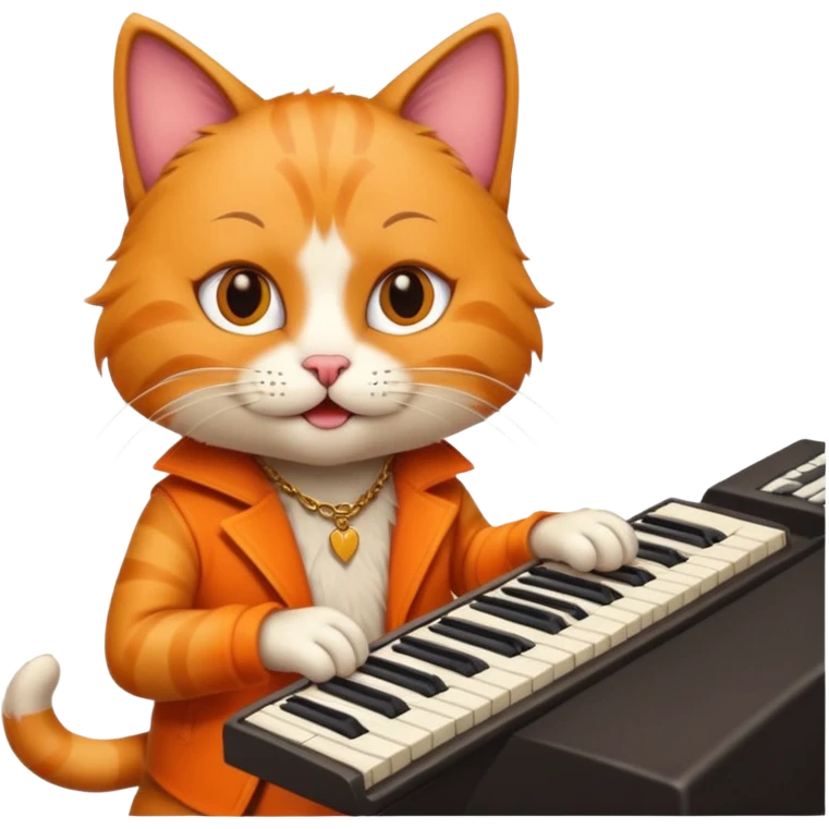 rockstar cat who plays keybord emoji