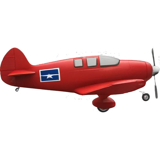 Amelia Earhart's Lockheed Vega 5B model in red emoji