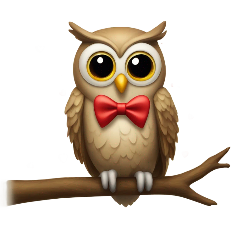 Valentine owl emoji