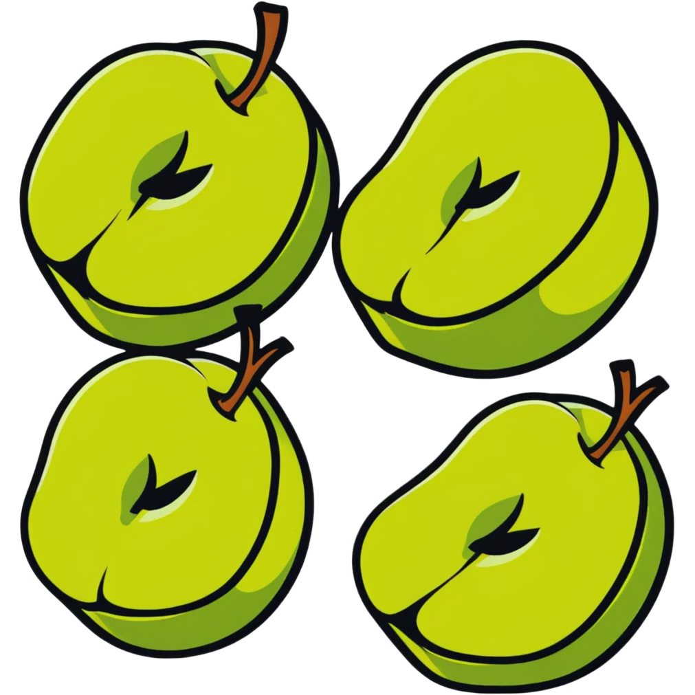 apple slices emoji