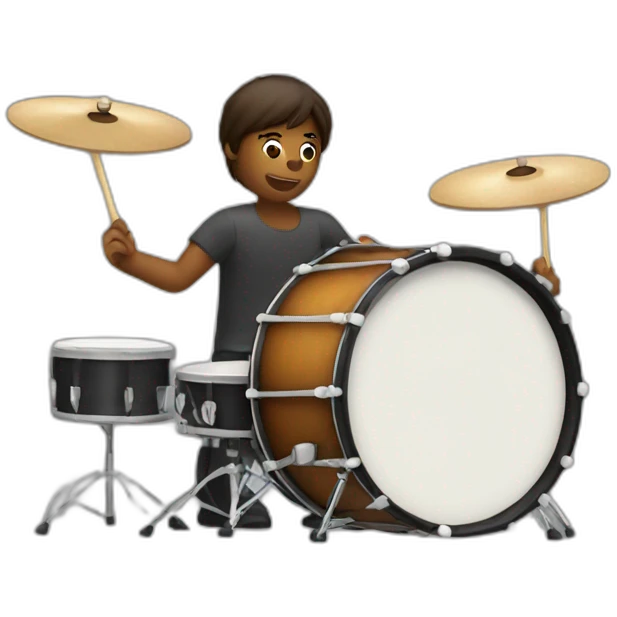 Person play drum  emoji