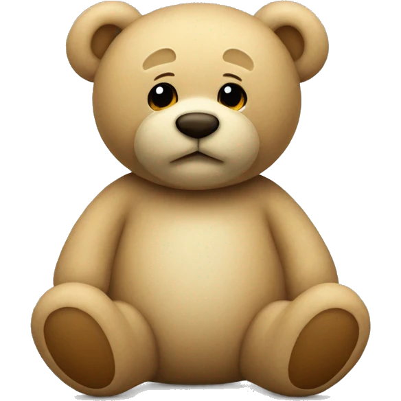 Beige teddy bear  emoji