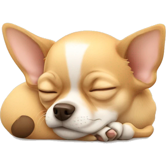 Chihuahua sleeping  emoji