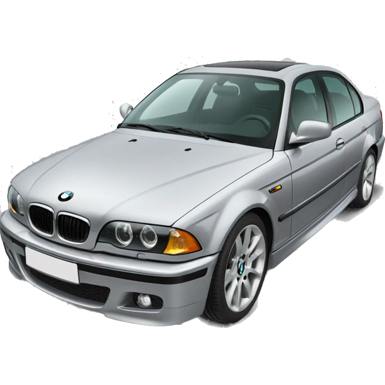 Bmw silver e46 emoji