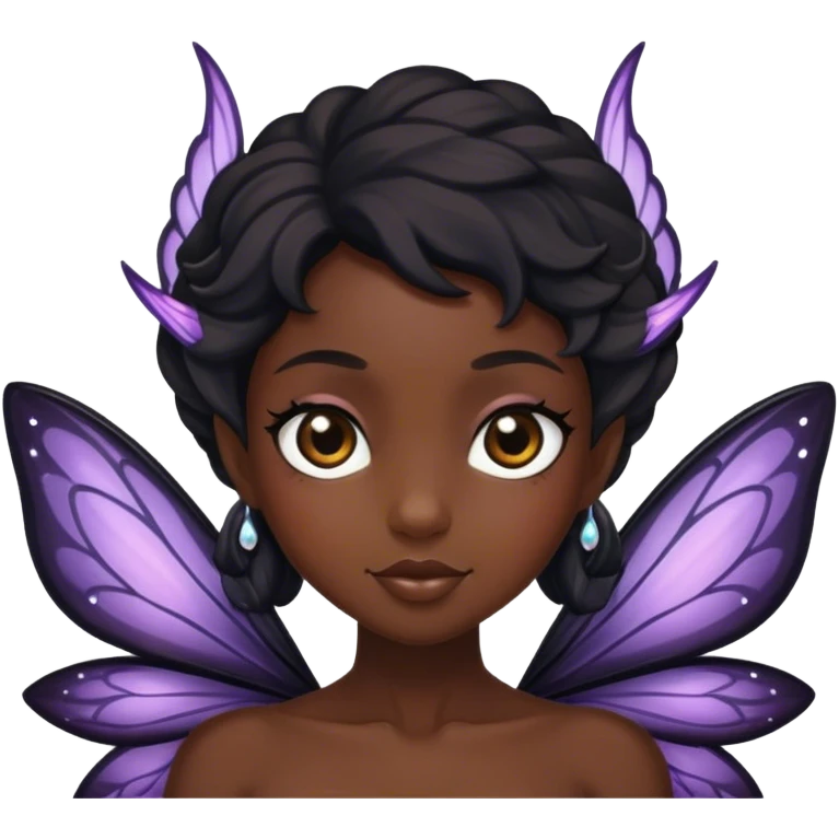 Black fairy emoji
