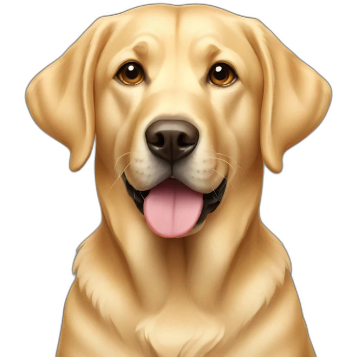 Golden Labrador emoji