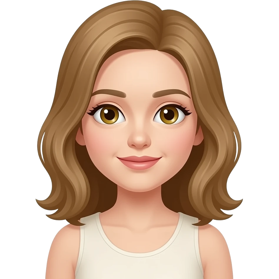 Бежевая девушка эстетика emoji