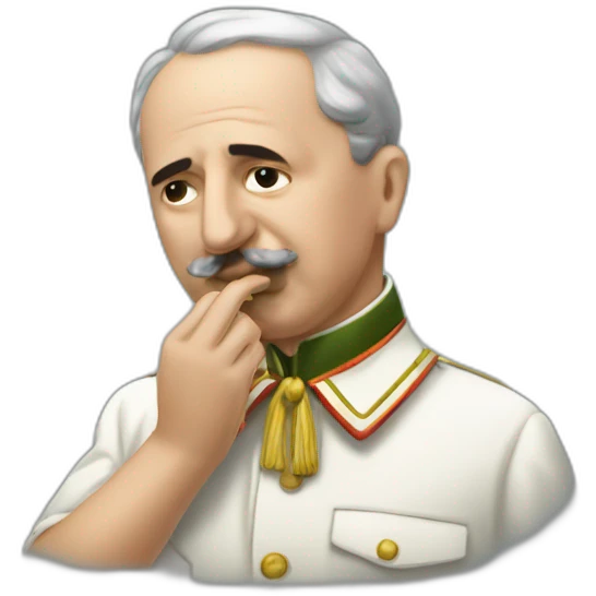 Francisco Franco smelling a key emoji