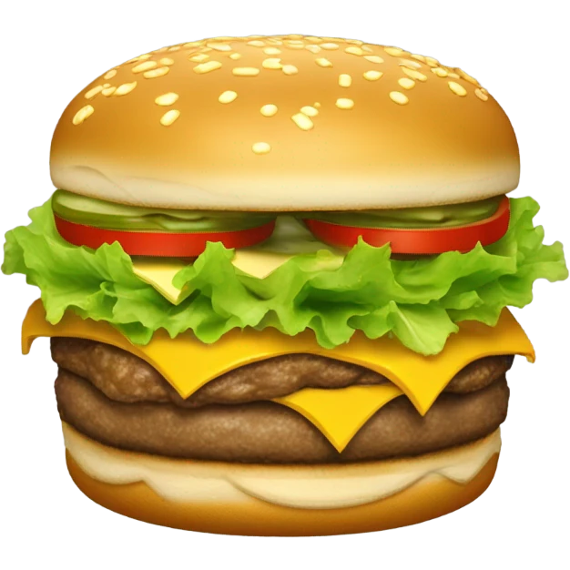 gold bigmac emoji