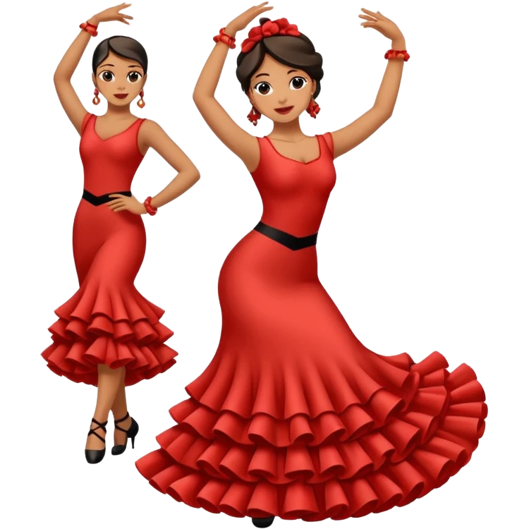 Flamenco dancer steps emoji