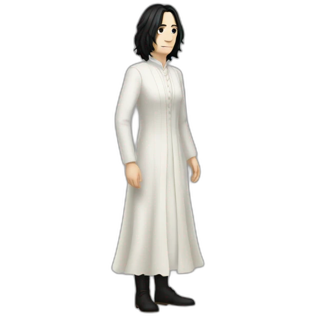 snape in white dress full body emoji