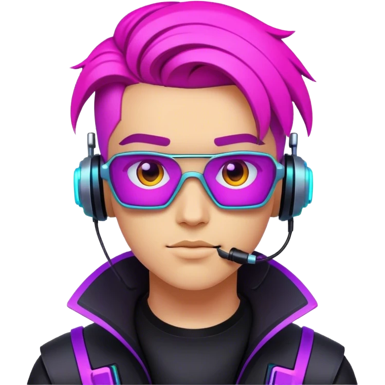 Cyberpunk YouTube creator emoji