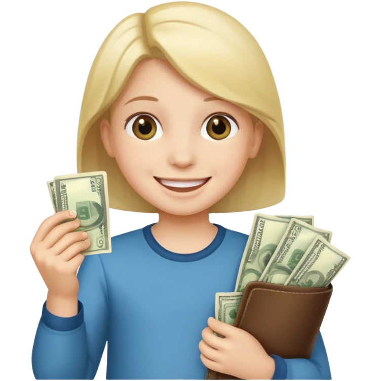 child with money emoji