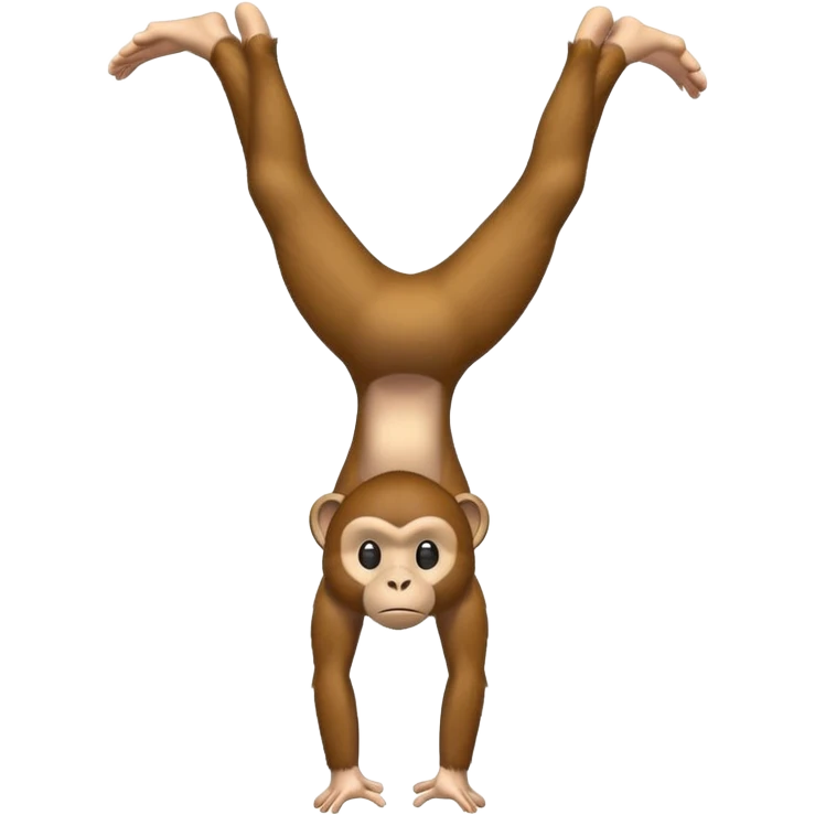a monkey in a handstand emoji