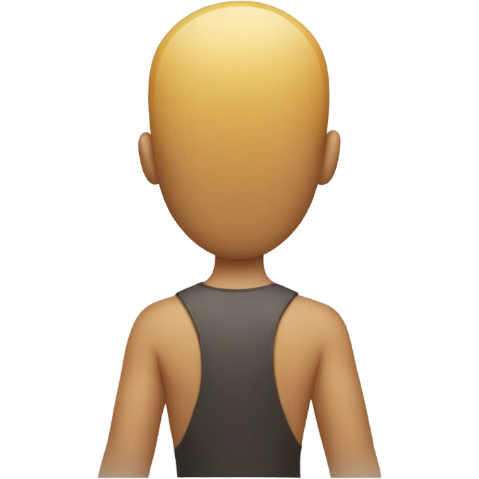 Behind her emoji