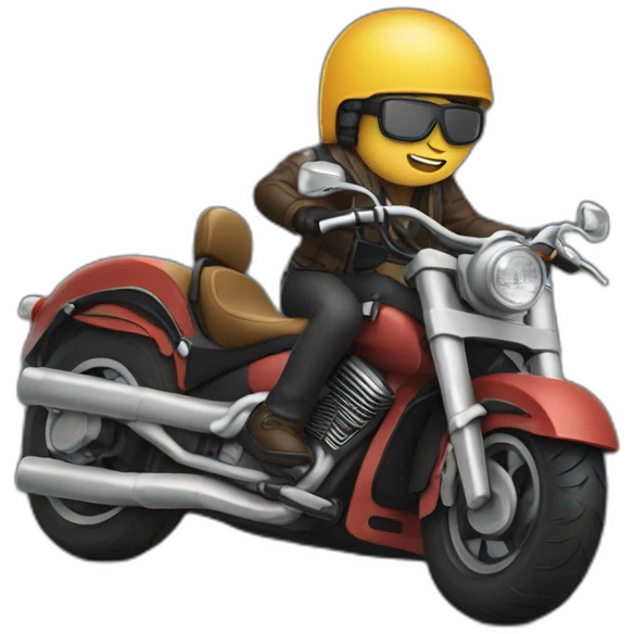 Photogreapher on a motorcycle emoji
