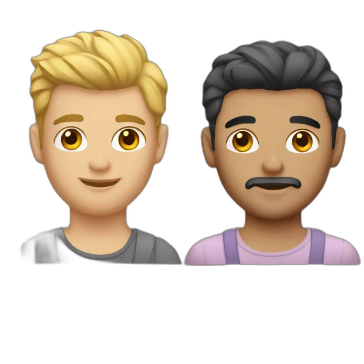 Sexy gay couple emoji