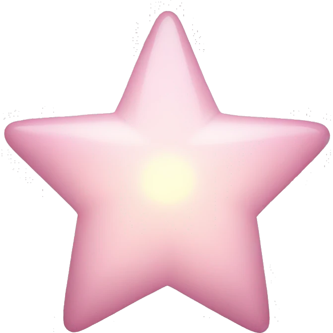 Light pink star emoji