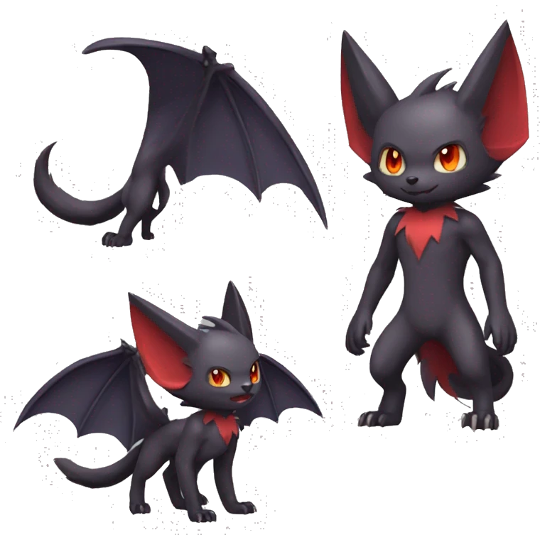 Bat-Litten-Zoroark full body emoji