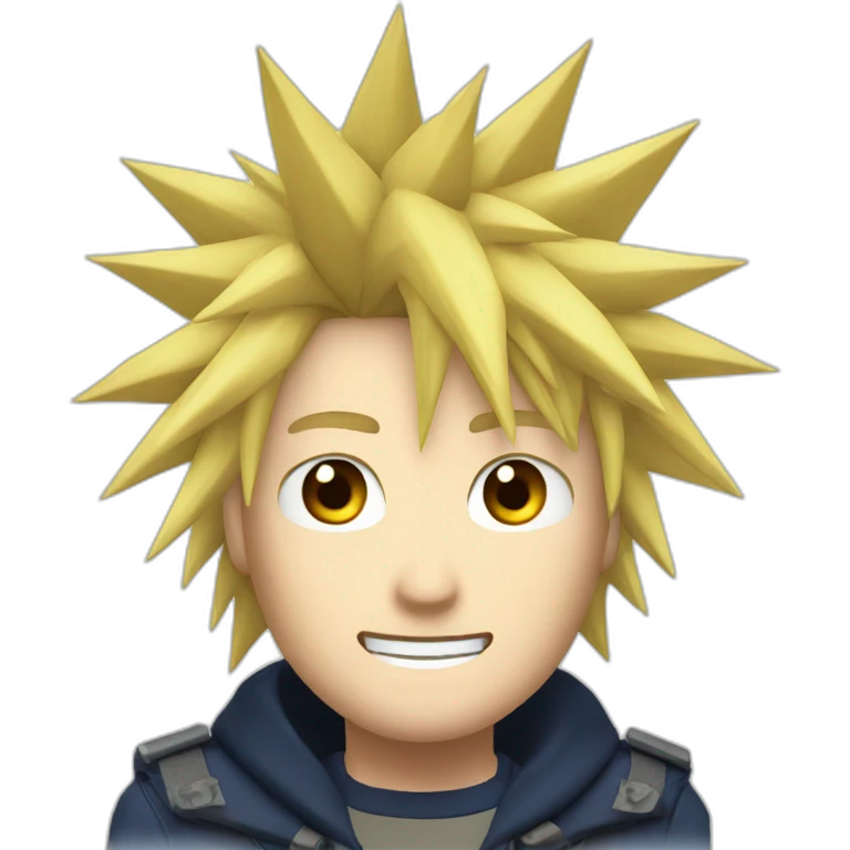 Minato spiky hair emoji