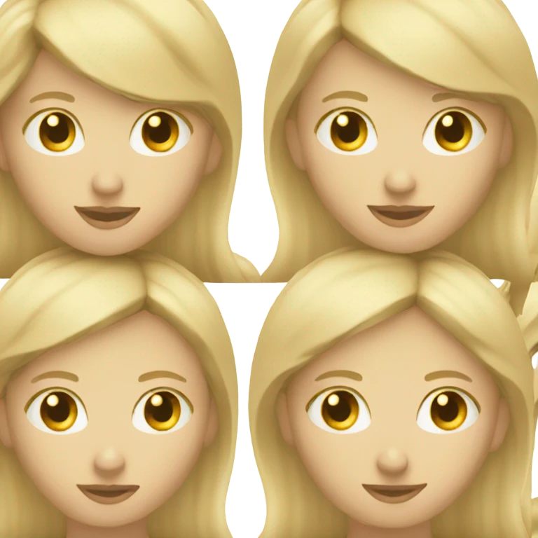 Blonde scrolling emoji