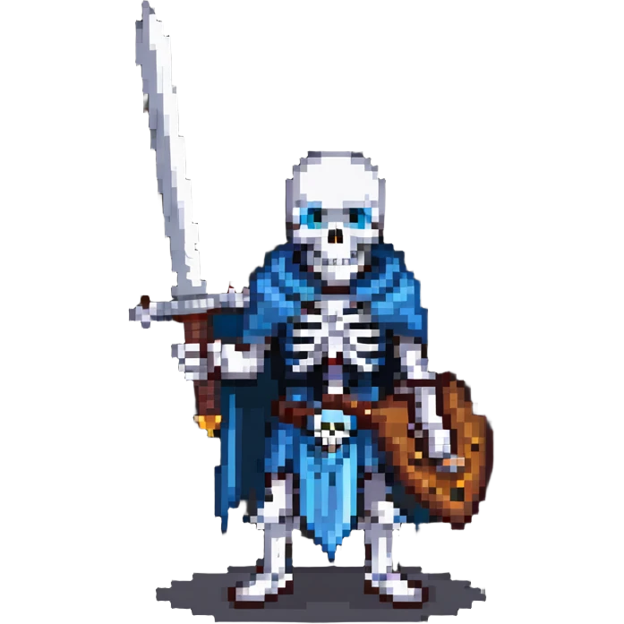 skeleton holding a large broadsword emoji