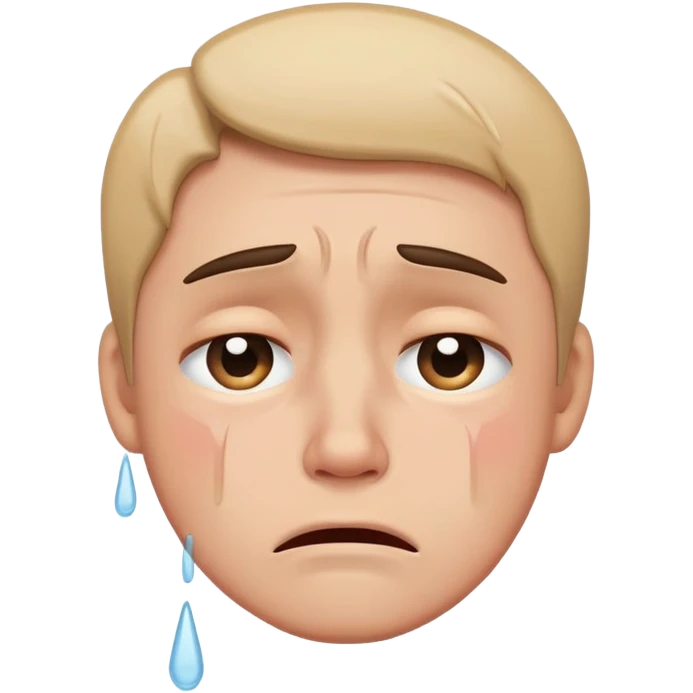 Sad crying emoji