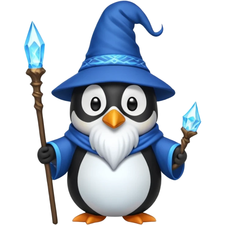 Penguin Wizard emoji