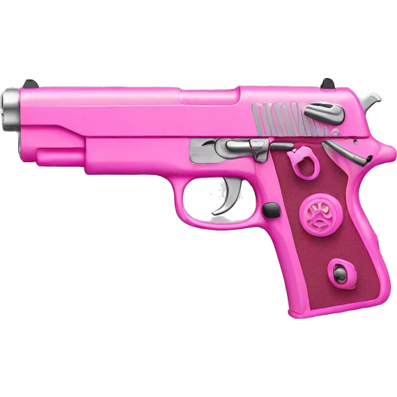 pink handgun emoji