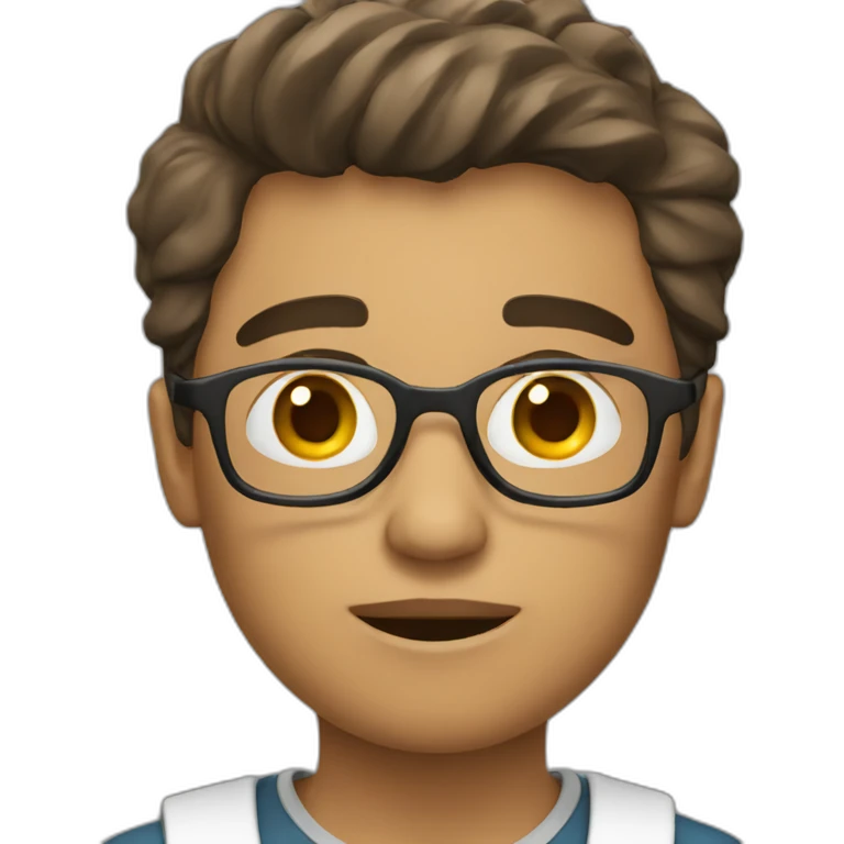 Tired young teacher emoji