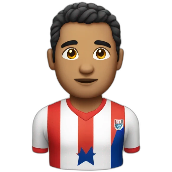 Pablo con camiseta de Chile emoji