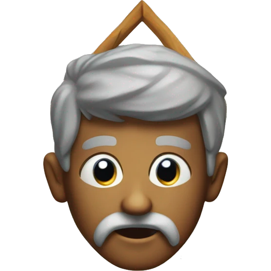 create a rhombus shaped character that looks old emoji