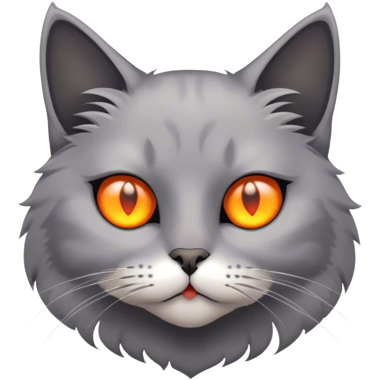 Cat smoldering and posing for photo shoot emoji