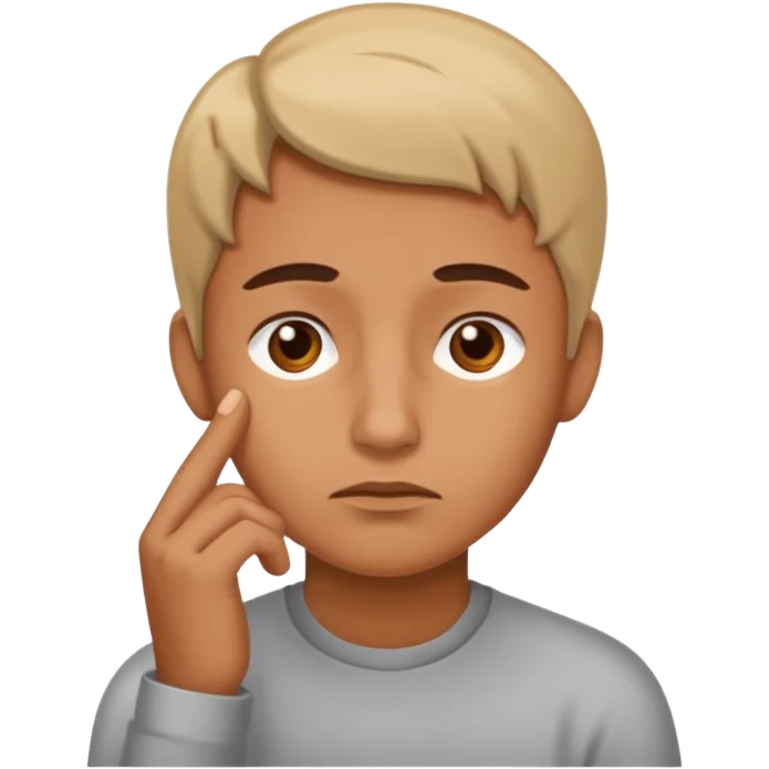 image, where developer think about something emoji