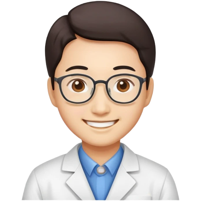 super realistic Chinese scientist emoji