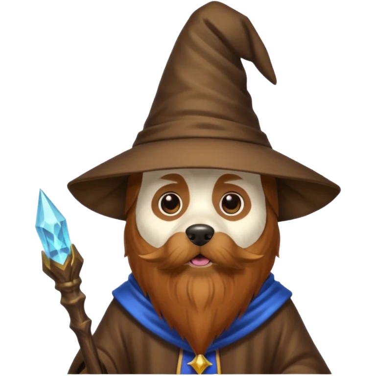 Dog wizard emoji