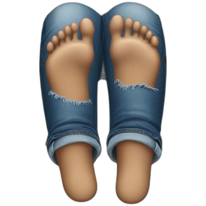 jeans and feet emoji