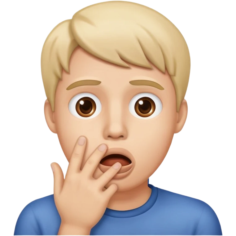 face with hand over mouth shocked by John Brown's raid emoji