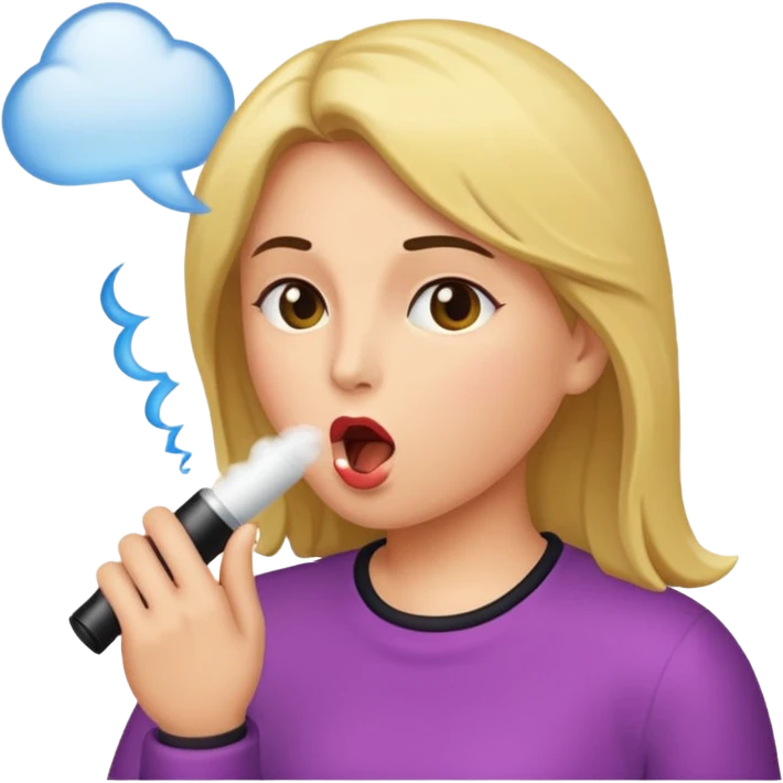 woman blowing cock emoji