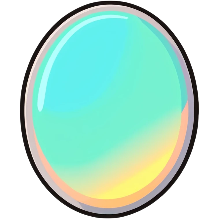 opal gemstone with colorful flashes emoji