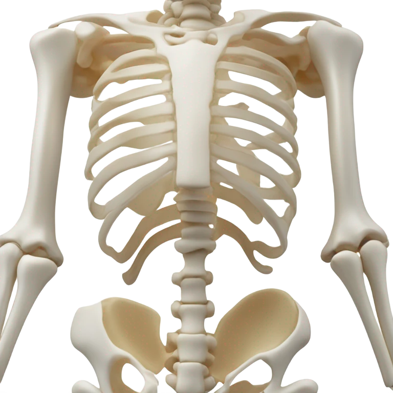 skeleton under transparent skin emoji